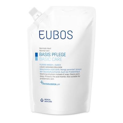 EUBOS BASIS PFLEGE FLÜSSIG BLAU Wasch+Dusch Nachfüllbeutel